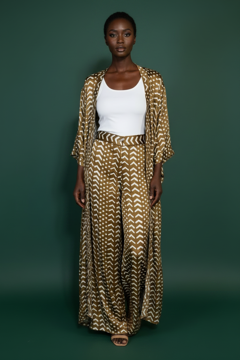 Ensemble kimono long