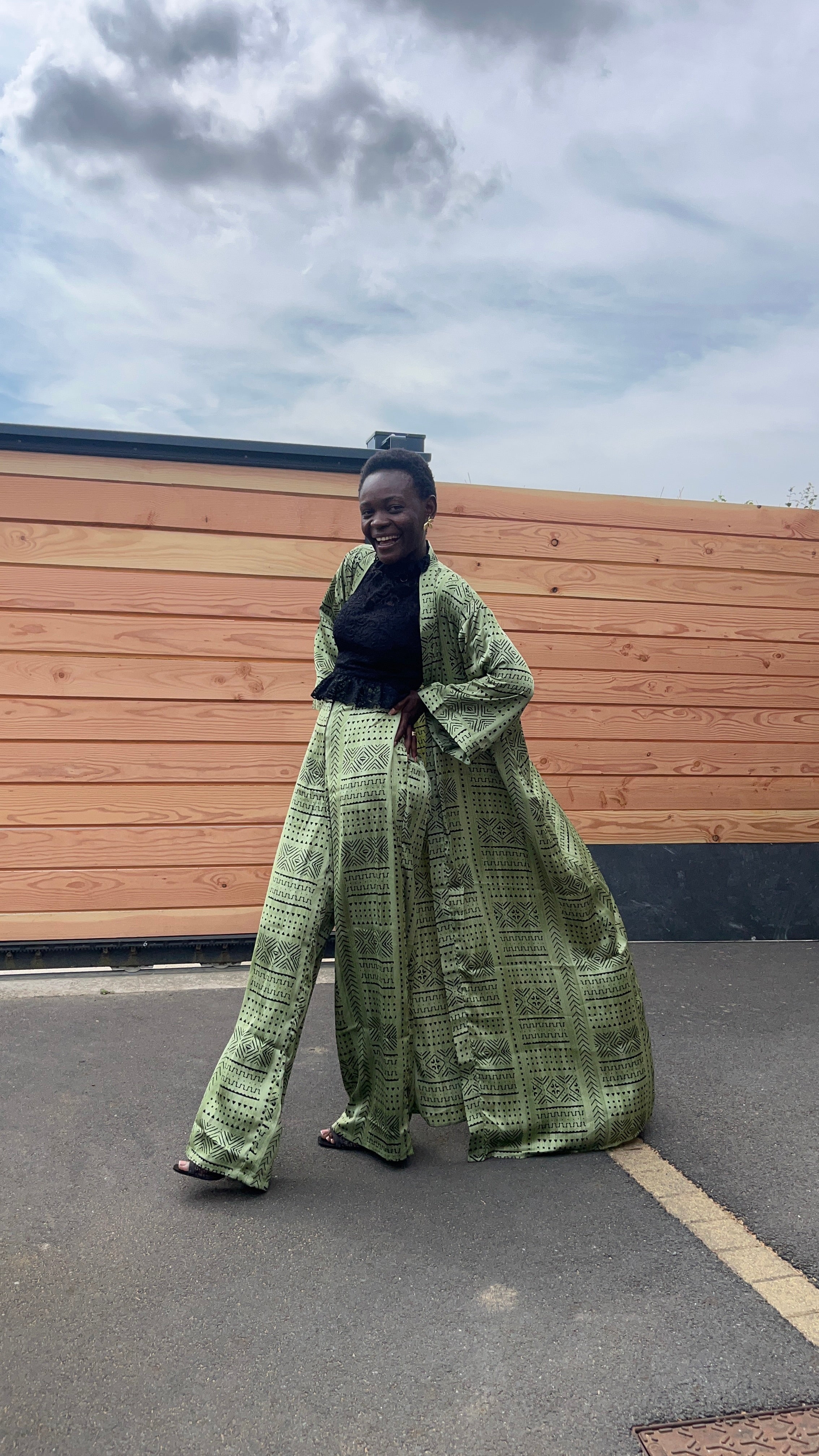 Ensemble kimono long